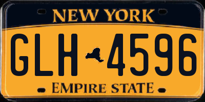 NY license plate GLH4596