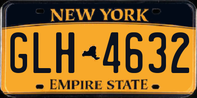 NY license plate GLH4632