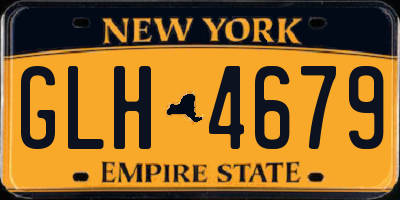 NY license plate GLH4679