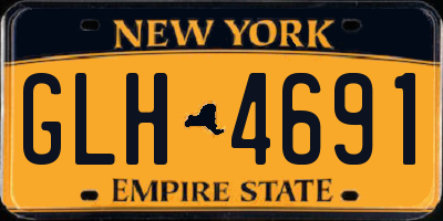 NY license plate GLH4691
