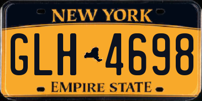 NY license plate GLH4698