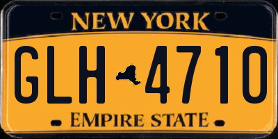 NY license plate GLH4710