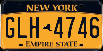 NY license plate GLH4746