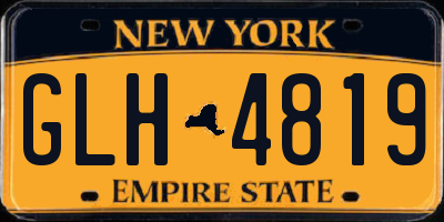 NY license plate GLH4819