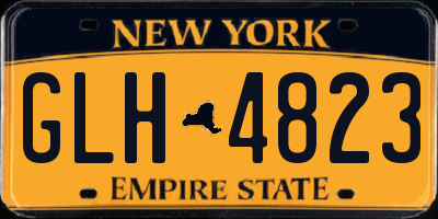 NY license plate GLH4823