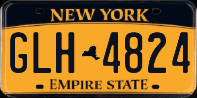 NY license plate GLH4824