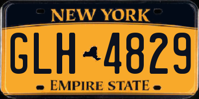 NY license plate GLH4829