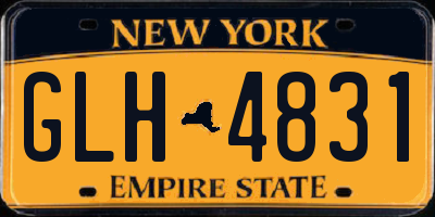 NY license plate GLH4831