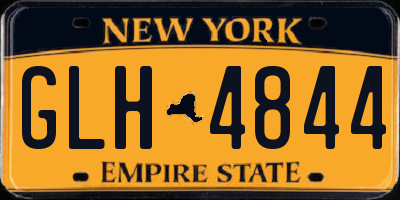 NY license plate GLH4844