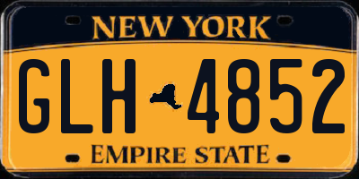 NY license plate GLH4852