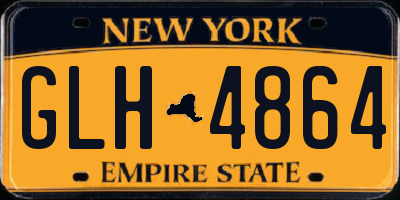 NY license plate GLH4864