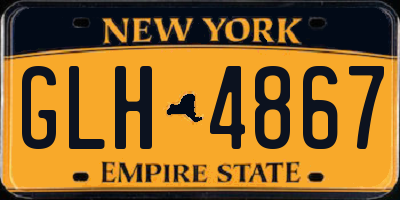 NY license plate GLH4867