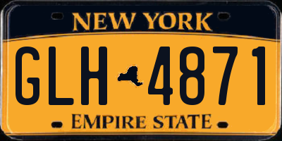 NY license plate GLH4871