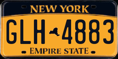 NY license plate GLH4883