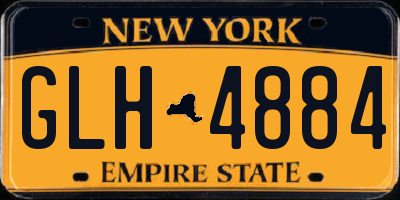 NY license plate GLH4884