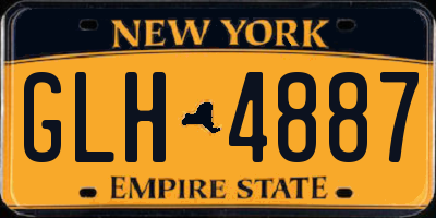 NY license plate GLH4887