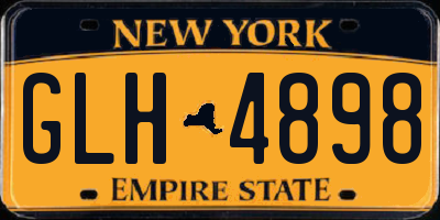NY license plate GLH4898