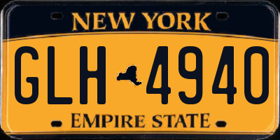 NY license plate GLH4940