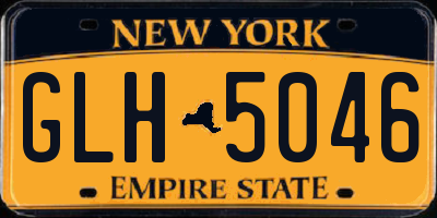 NY license plate GLH5046