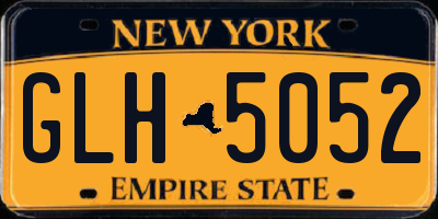 NY license plate GLH5052