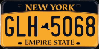 NY license plate GLH5068