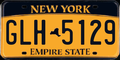 NY license plate GLH5129