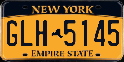 NY license plate GLH5145
