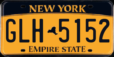 NY license plate GLH5152