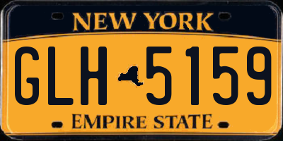 NY license plate GLH5159
