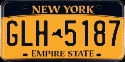 NY license plate GLH5187