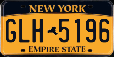 NY license plate GLH5196