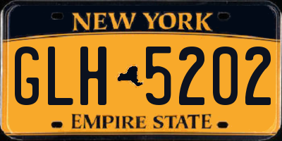 NY license plate GLH5202