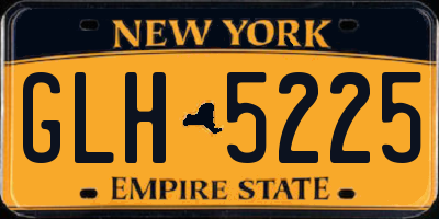 NY license plate GLH5225