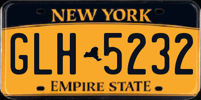 NY license plate GLH5232