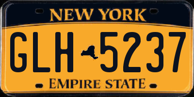 NY license plate GLH5237