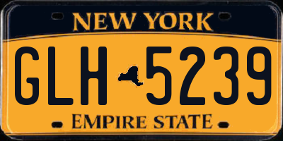 NY license plate GLH5239