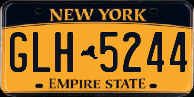 NY license plate GLH5244