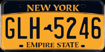 NY license plate GLH5246