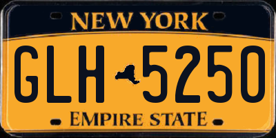 NY license plate GLH5250
