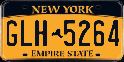 NY license plate GLH5264