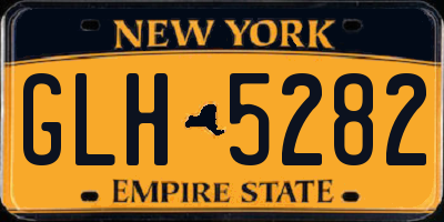 NY license plate GLH5282