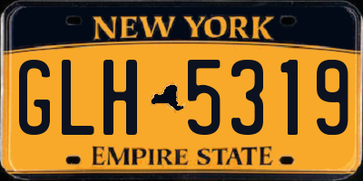 NY license plate GLH5319