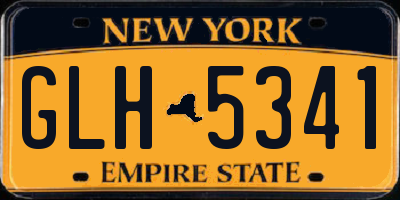 NY license plate GLH5341