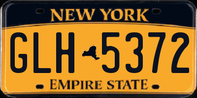 NY license plate GLH5372