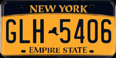 NY license plate GLH5406