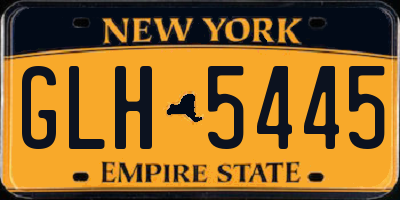 NY license plate GLH5445