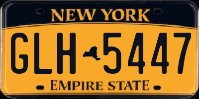 NY license plate GLH5447