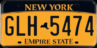 NY license plate GLH5474