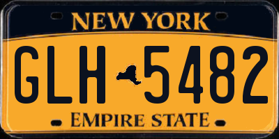 NY license plate GLH5482