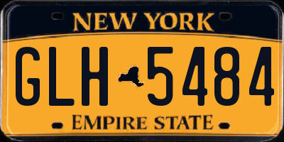 NY license plate GLH5484